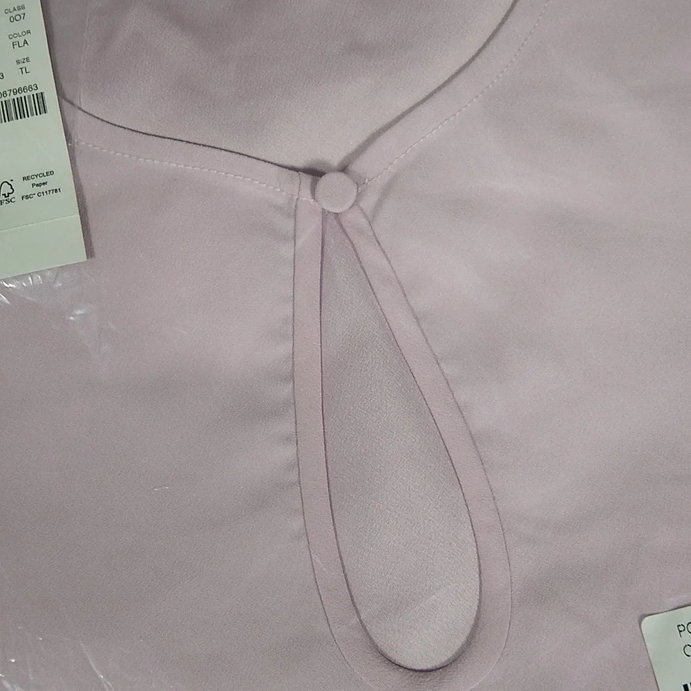 NWT J. Crew Puff Sleeve Satin Back Crepe Blouse‎ Lavender